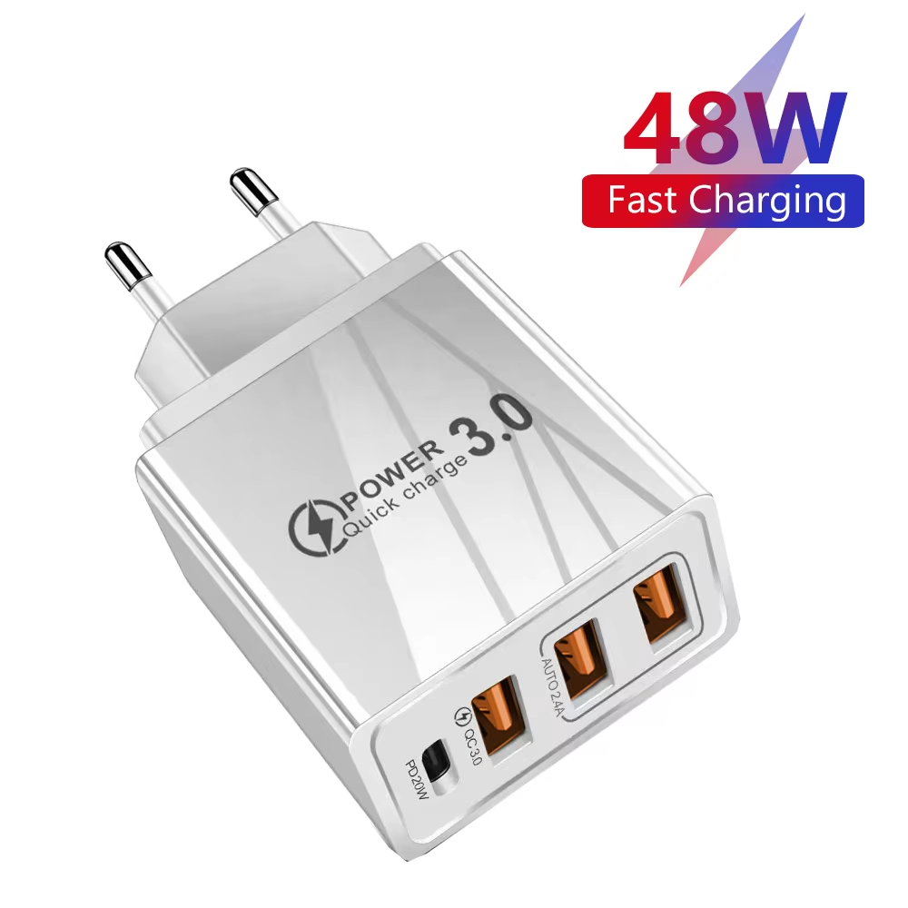 48W USB Charger EU Plug